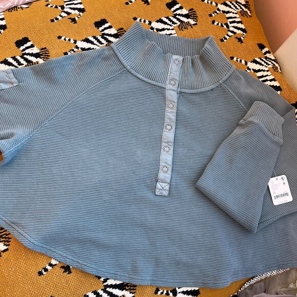 CURRENT - NWT - FP Movement - So Fly Henley Layer - XS - Midnight Jade - Picture 6 of 6